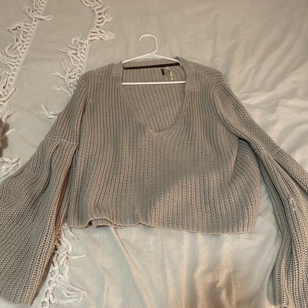 Free People Flare Sleeve Sweater